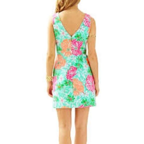 NWOT- Lilly Pulitzer Eden Poolside Blue Beach Walk A-Line Shift Dress Medium - Picture 2 of 6